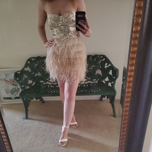 Bebe Sparkley Mini Dress in Size XS